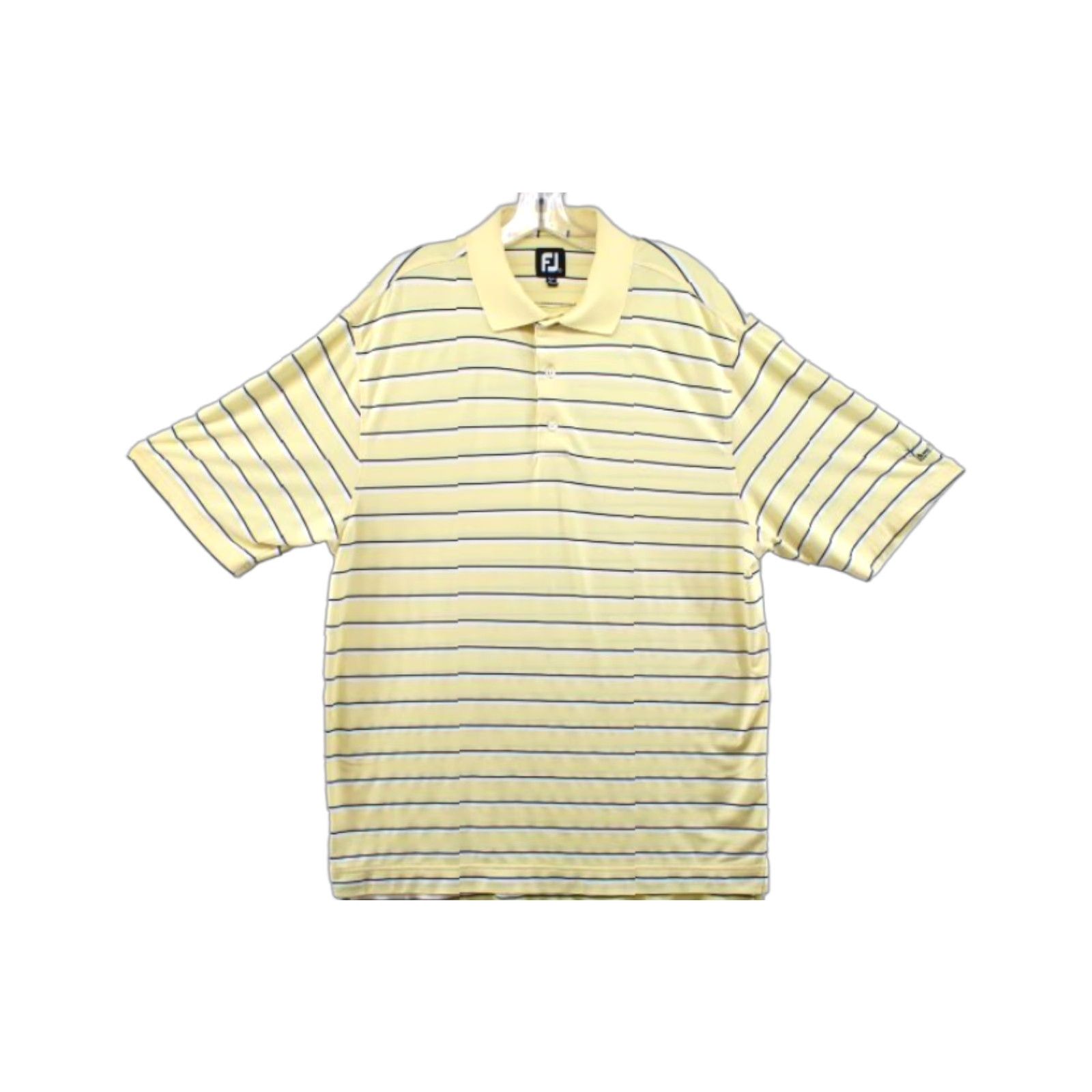 Footjoy FootJoy Polo Shirt Men’s Large Yellow Black Stripe Performance Golf Preppy Shirt Size US L / EU 52-54 / 3 - 1 Thumbnail