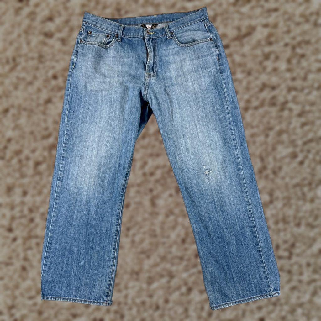Lucky Brand Lucky Brand Jeans Mens 36 Blue Denim Piper Straight Leg Cotton 34x27 READ Size US 36 / EU 52 - 1 Thumbnail