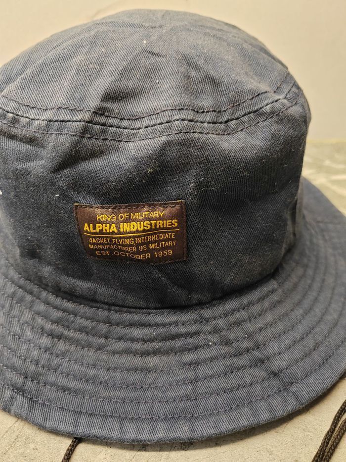 Alpha Industries Vintage Alpha Industries Bucket Hat Size ONE SIZE - 2 Thumbnail