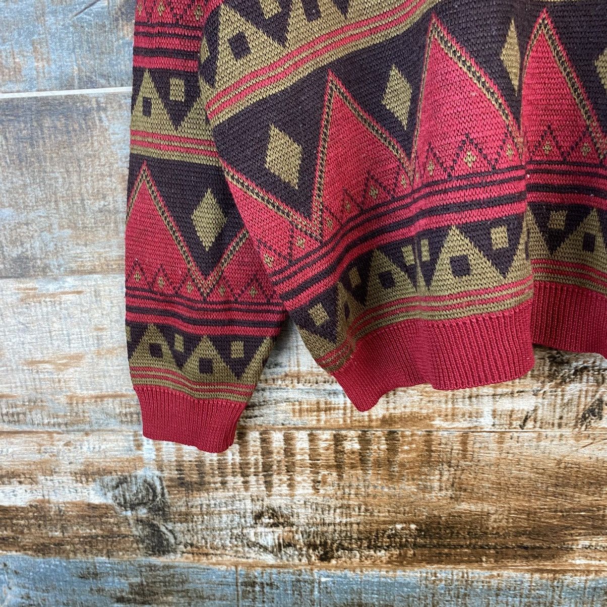 Homespun Knitwear × Japanese Brand DL Japanese Brand art vintage Red Knitwear #C820 Size S / US 4 / IT 40 - 7 Thumbnail