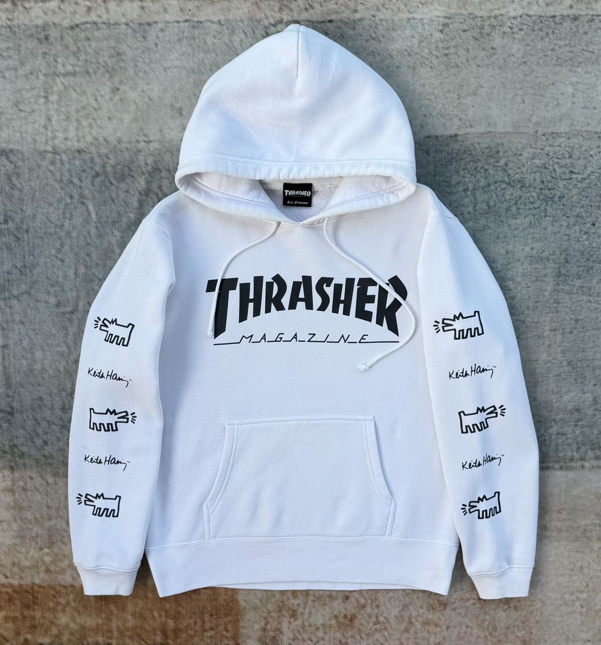 Thrasher Thrasher Magazine x Keith Haring Hoodie White Graphic Size US S / EU 44-46 / 1 - 9 Thumbnail