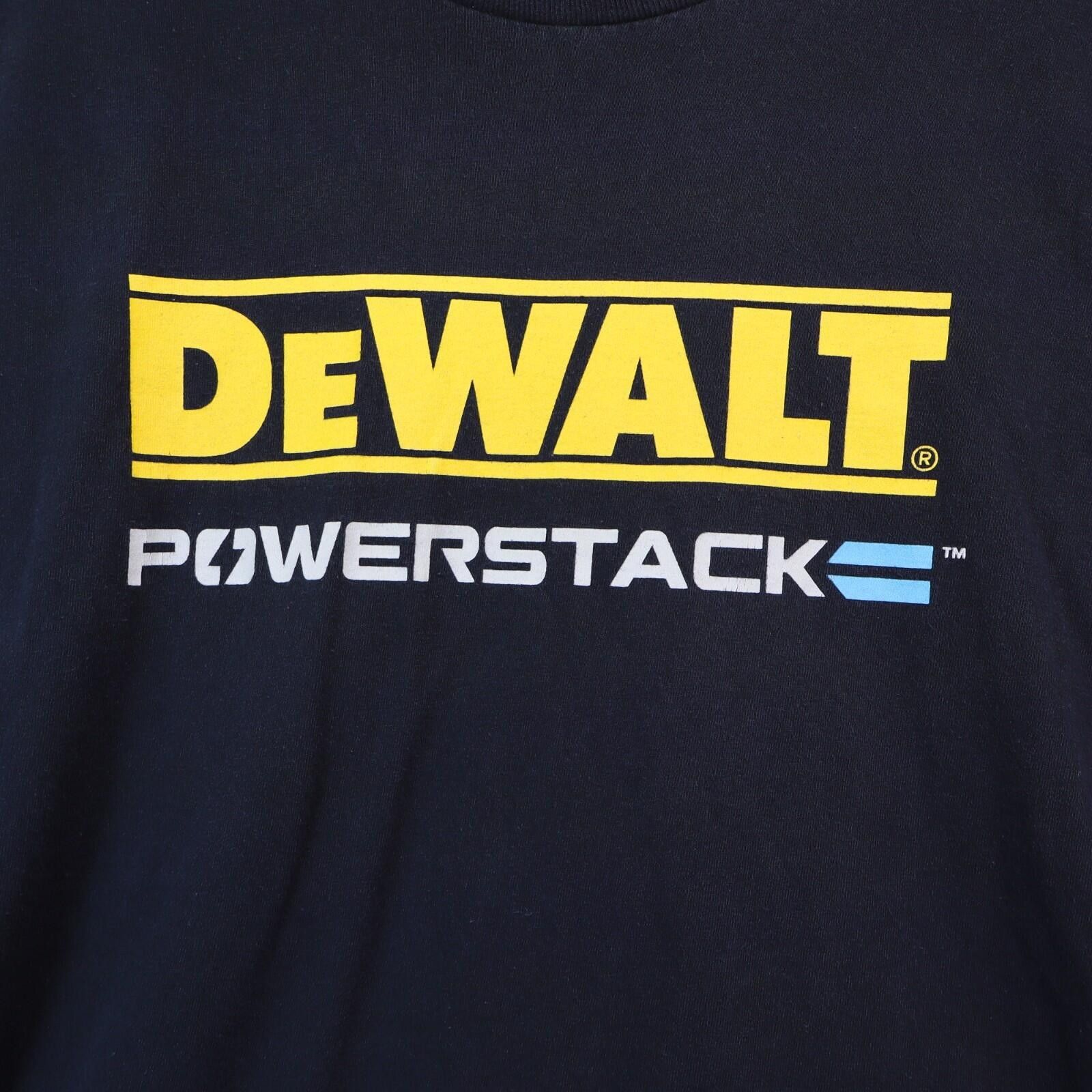 Gildan Dewalt PowerStack VTG 1990 Shirt Size XL Black vtg Size US XL / EU 56 / 4 - 2 Thumbnail