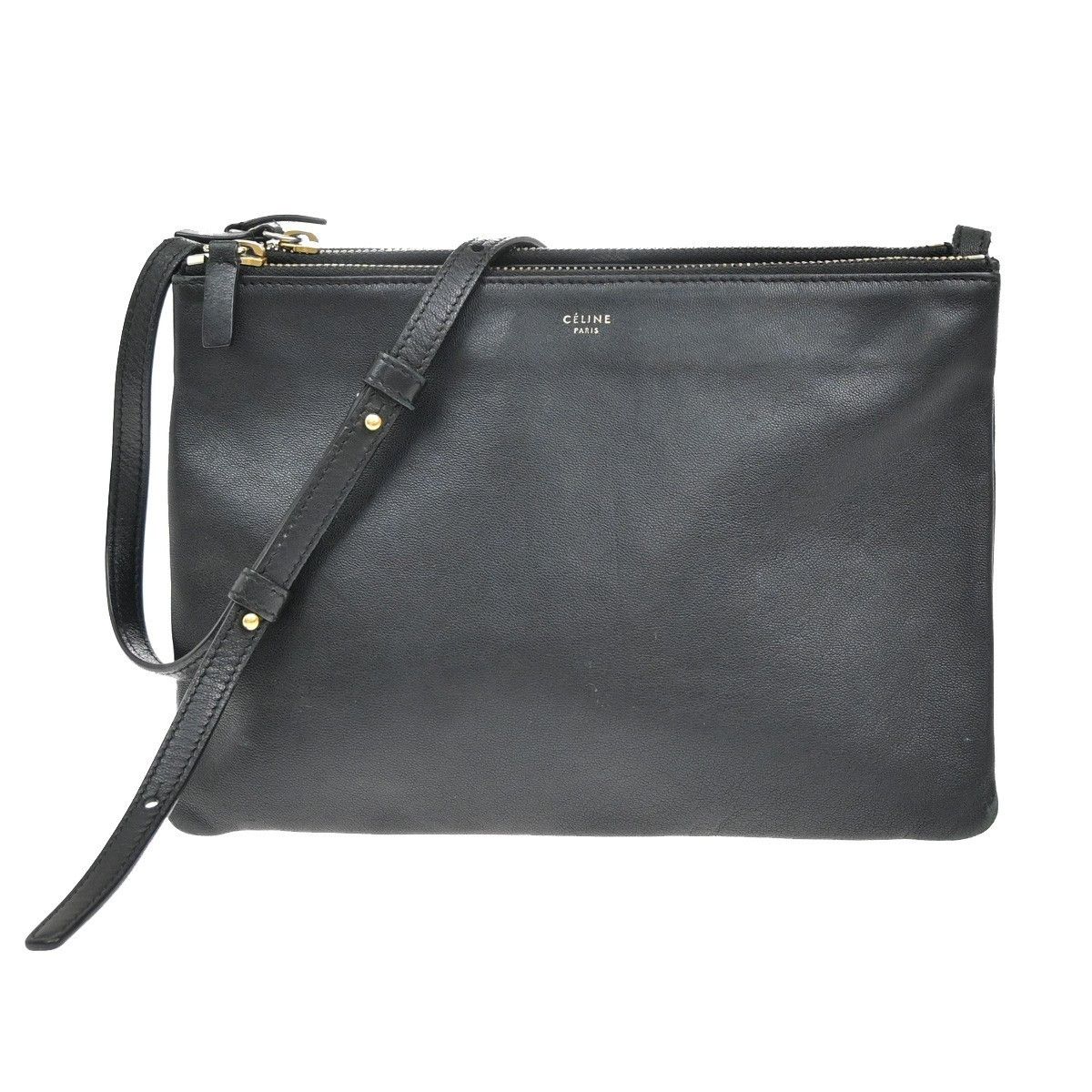 Celine Celine Trio Crossbody Bag Leather Size ONE SIZE - 1 Thumbnail