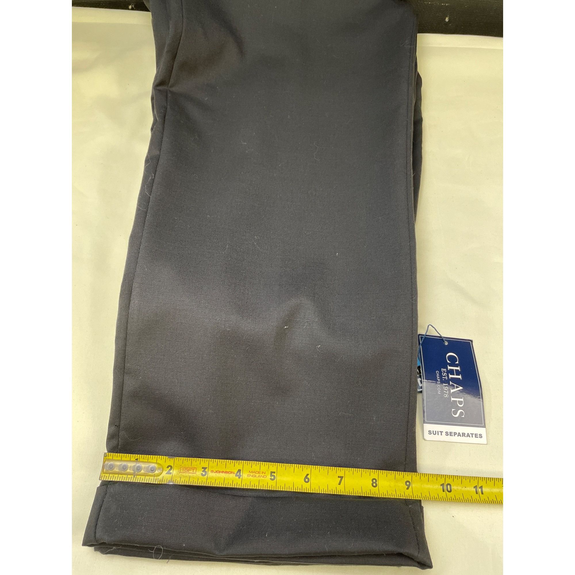 Chaps Chaps Men's Black Pleated Dress Pants Size 34 x 32 SKU 5992 Size US 34 / EU 50 - 5 Thumbnail