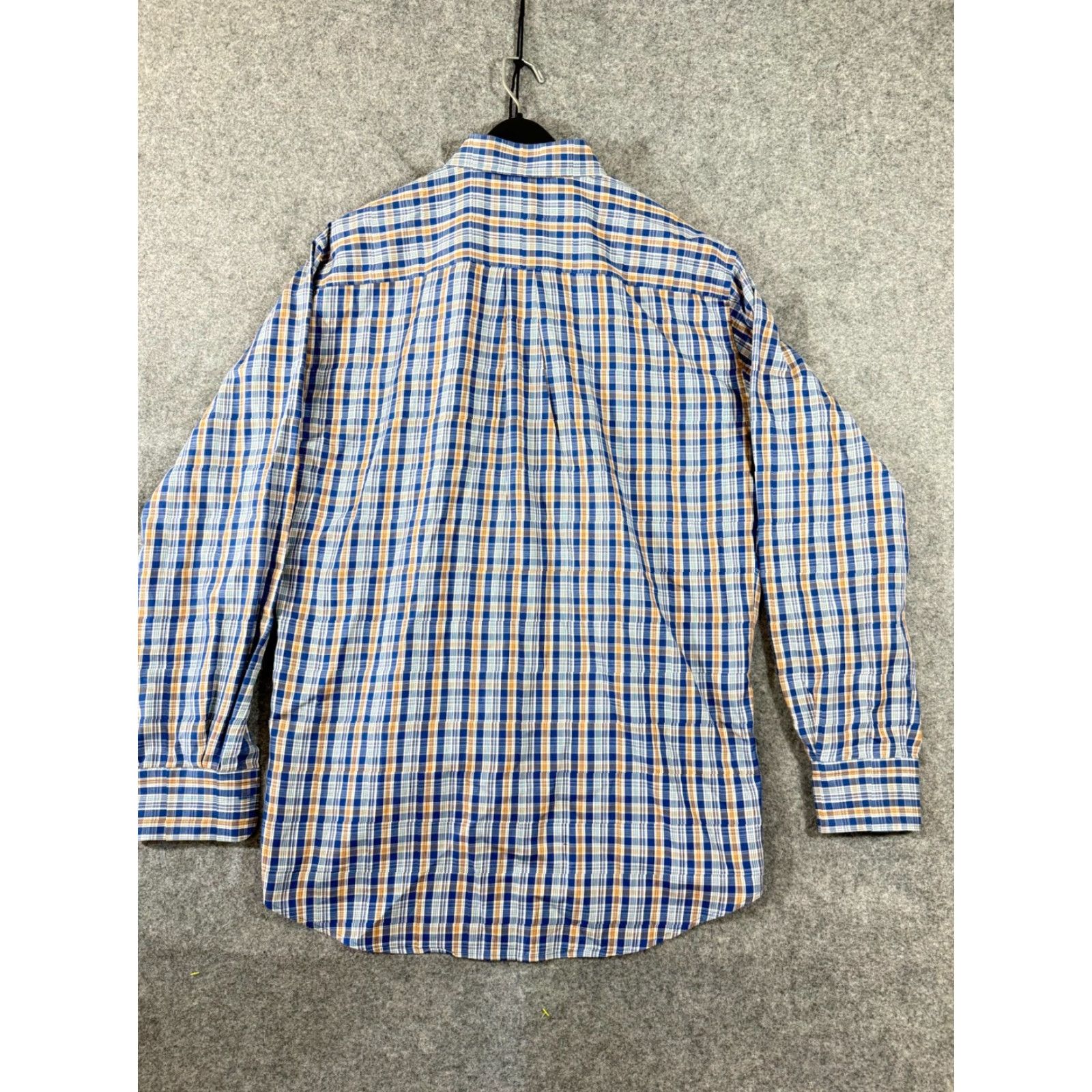 Peter Millar Peter Millar Shirt Mens L Blue Orange Plaid Button Down Long Sleeve Classic Size US L / EU 52-54 / 3 - 7 Thumbnail