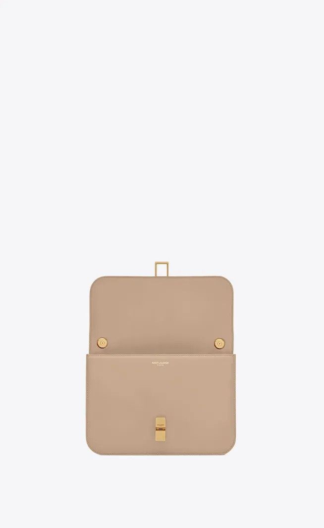 Saint Laurent Paris o1s1wg111024 Size : OS /Le Carre Satchel Leather Bag Beige Size ONE SIZE - 4 Thumbnail