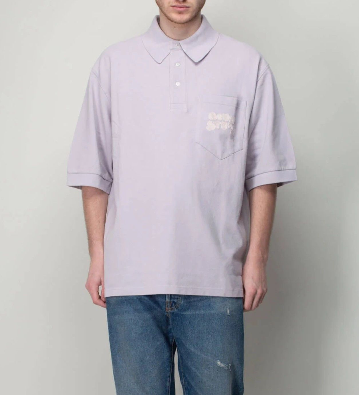 Acne Studios Oversized Bubble Logo Polo | Grailed