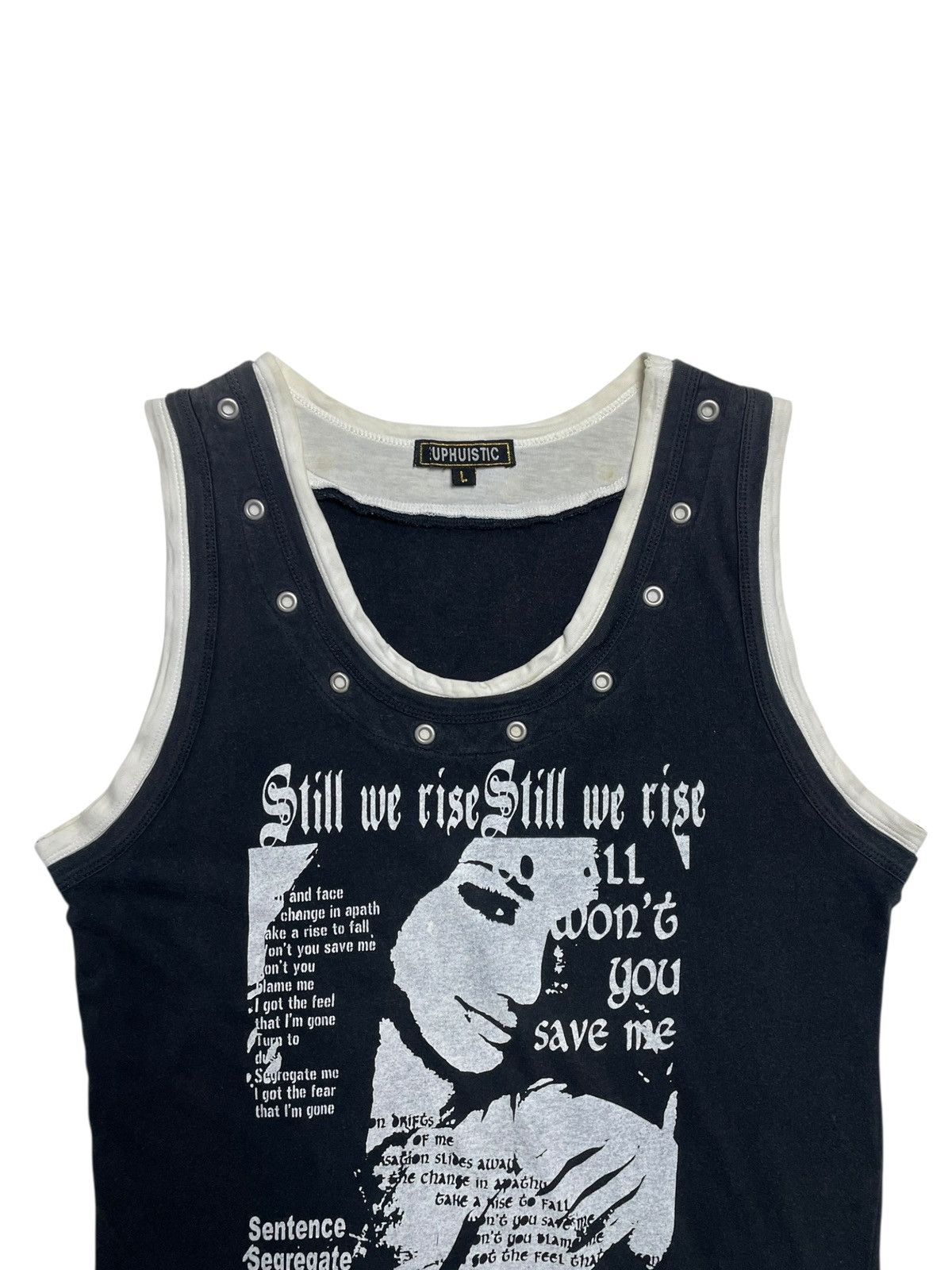 Hysteric Glamour 2000’s Euphuistic - Double Inner Punk Style Tank Top Size US M / EU 48-50 / 2 - 2 Thumbnail