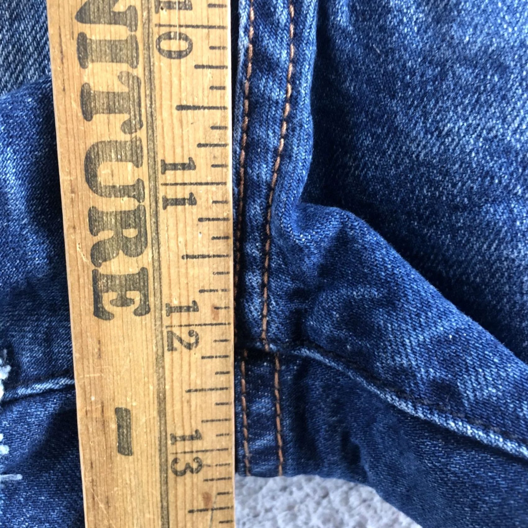 Abercrombie & Fitch Abercrombie & Fitch Cut-Off Shorts Womens 24/2 Blue Denim Pocket Vintage No? Size 42" / US 20 - 7 Thumbnail