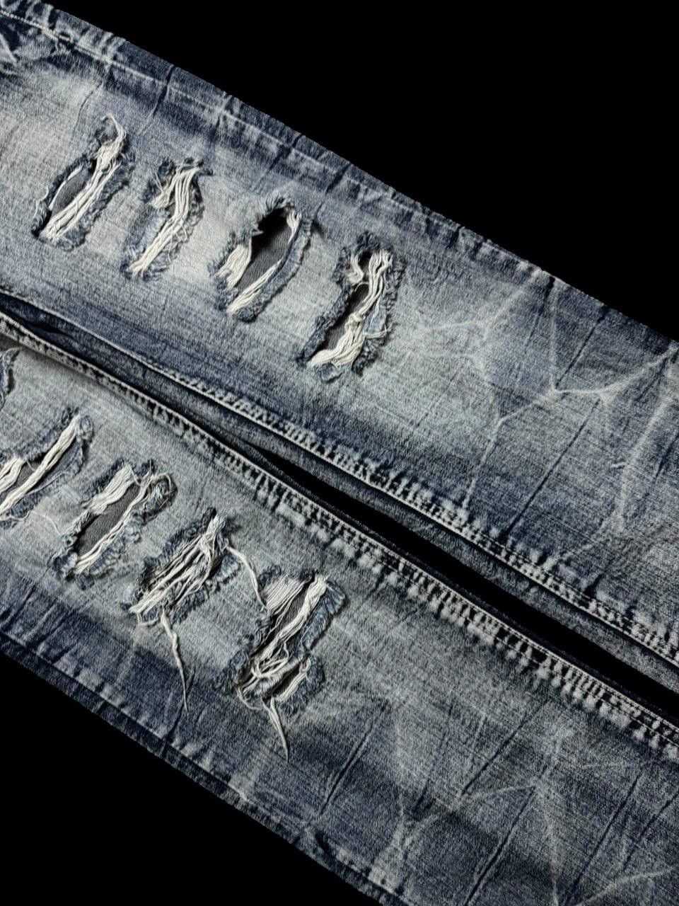 Seditionaries INSANE PUNK JEAN Japanese Washed Whisker Studded Distressed Size US 29 - 8 Thumbnail