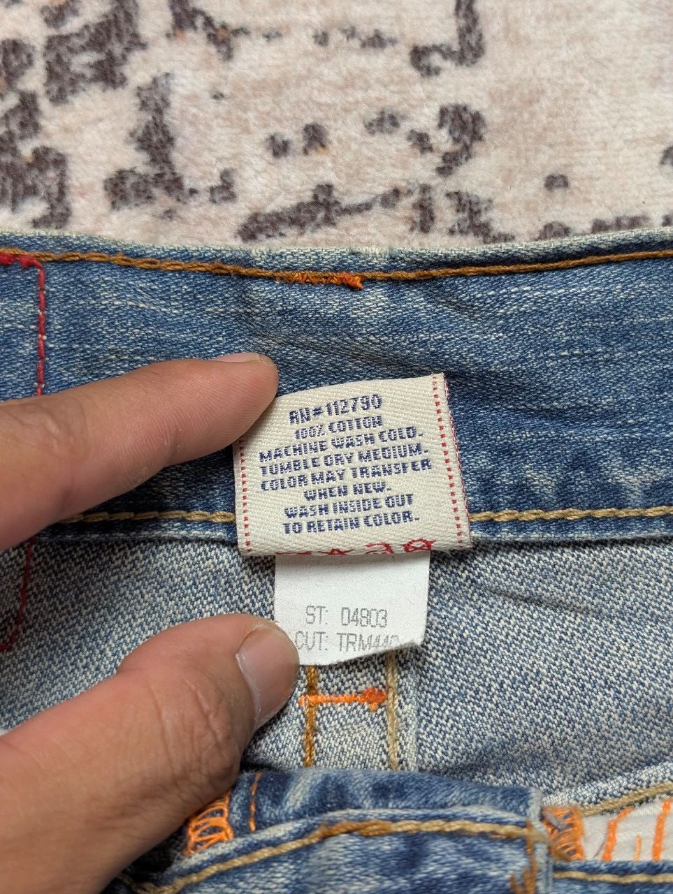 True Religion True Legion Distress Bootcut Denim Size US 31 - 14 Thumbnail