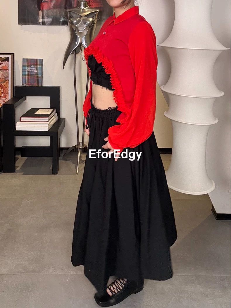 Comme des Garcons Comme Des Garcons Red cut-out jacket Size S / US 4 / IT 40 - 4 Thumbnail