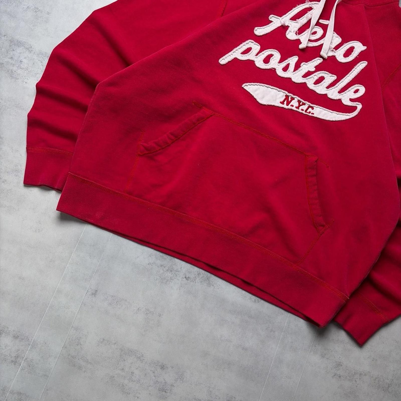 Aeropostale Y2K Red Aeropostale Grunge Distressed Skater Hoodie Size US XL / EU 56 / 4 - 3 Thumbnail