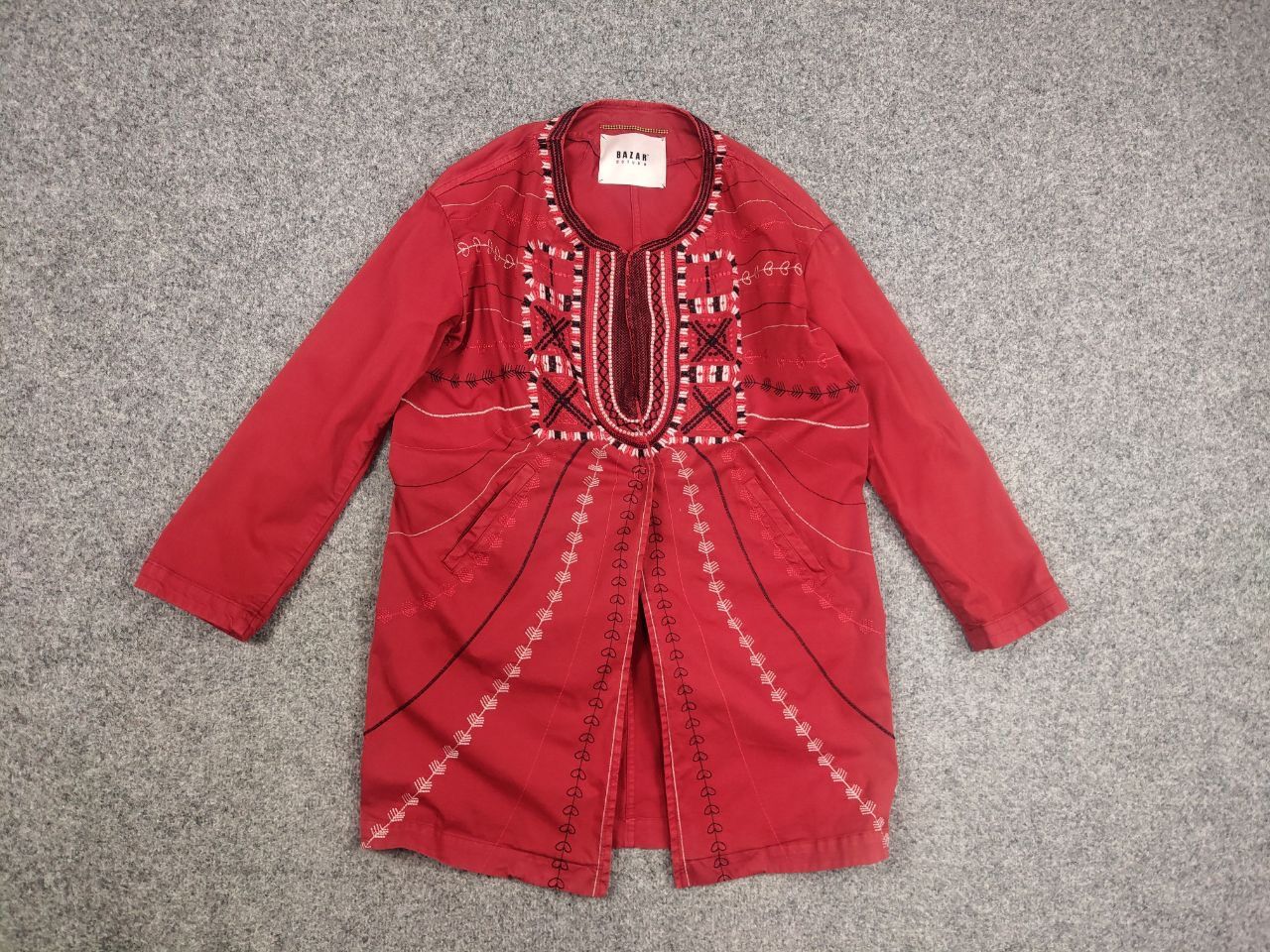 Bazar 14 Bazar Deluxe Design embroidered logo Red Light Long Jacket Size M / US 6-8 / IT 42-44 - 7 Thumbnail