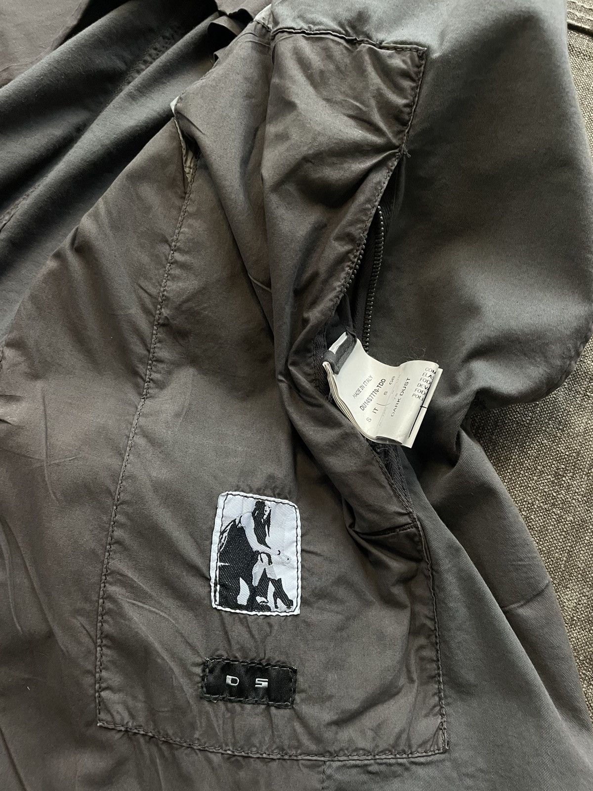 Rick Owens × Rick Owens Drkshdw Single button cotton blazer Size 46R - 9 Thumbnail