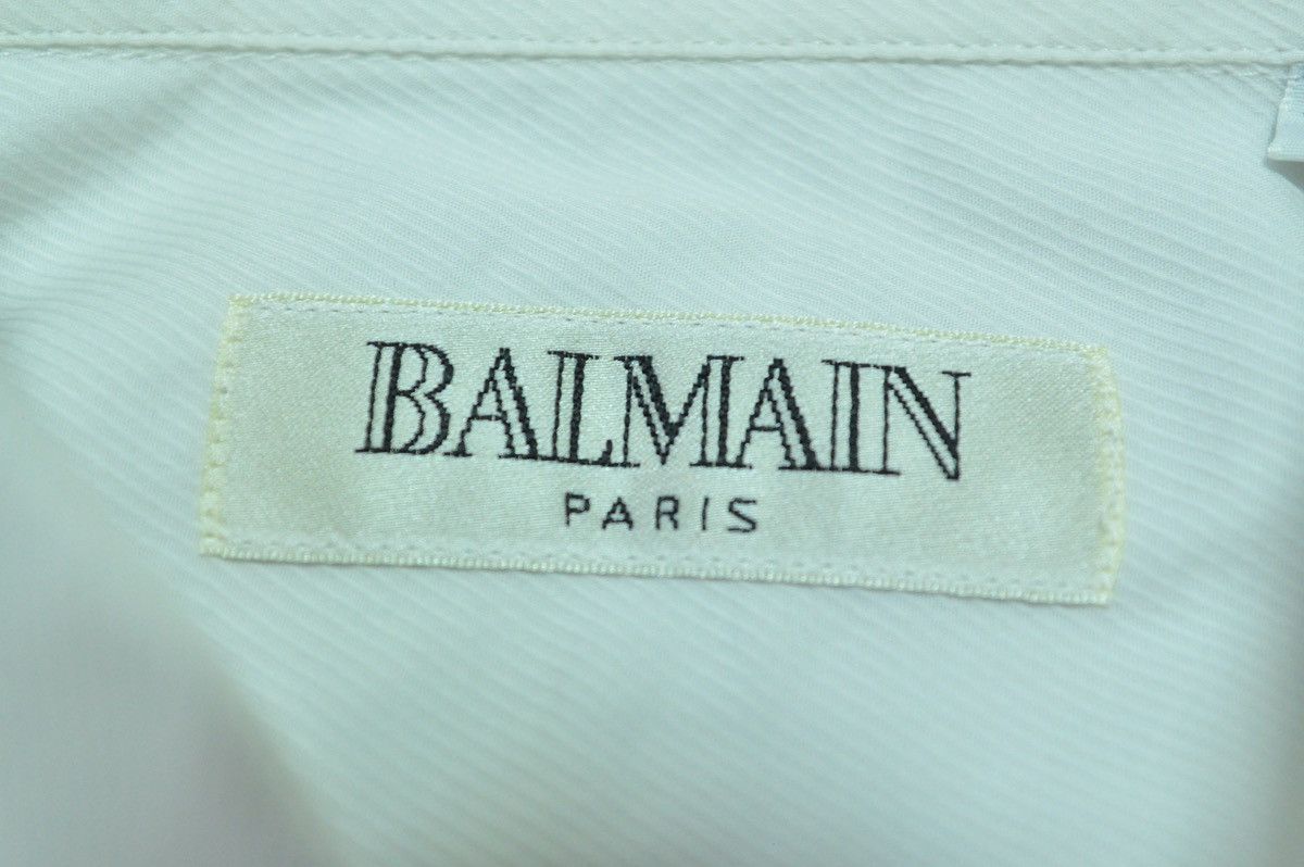 Balmain × Vintage Balmain Vintage Luxury white shirt Size US L / EU 52-54 / 3 - 7 Thumbnail