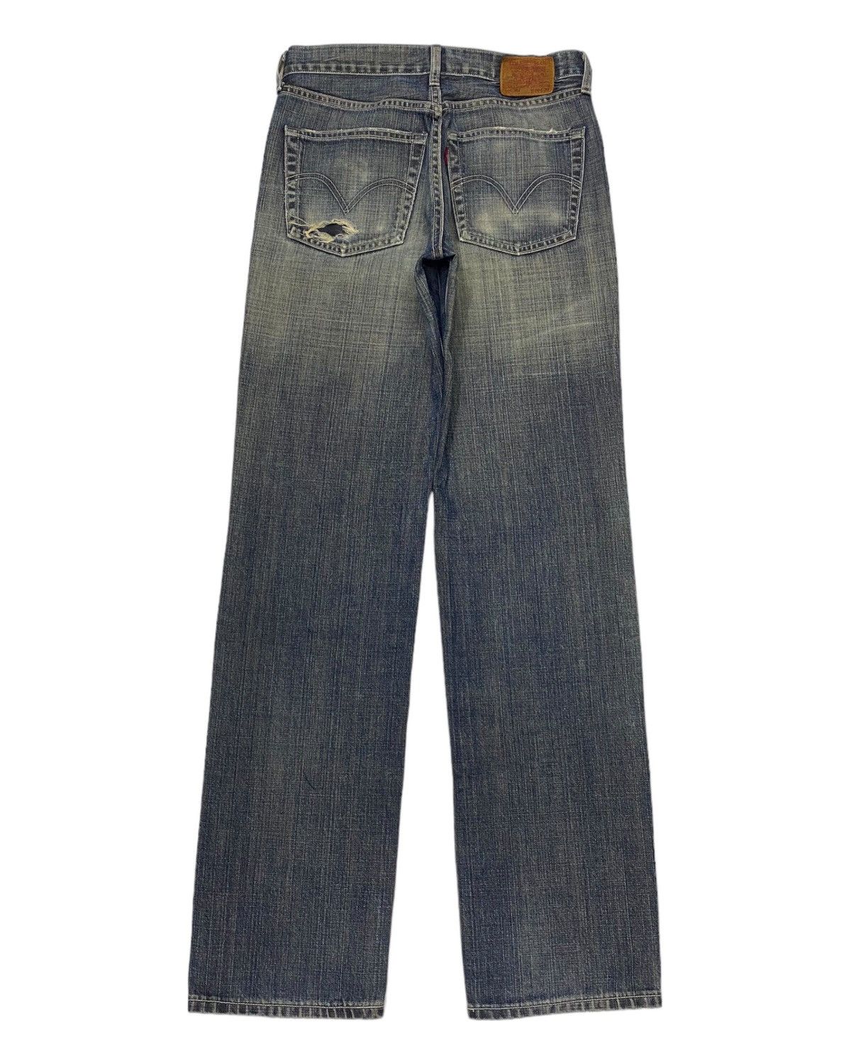 🔥LEVIS 502 JAPAN STRAIGHT LEG DISTRESSED DENIM JEANS