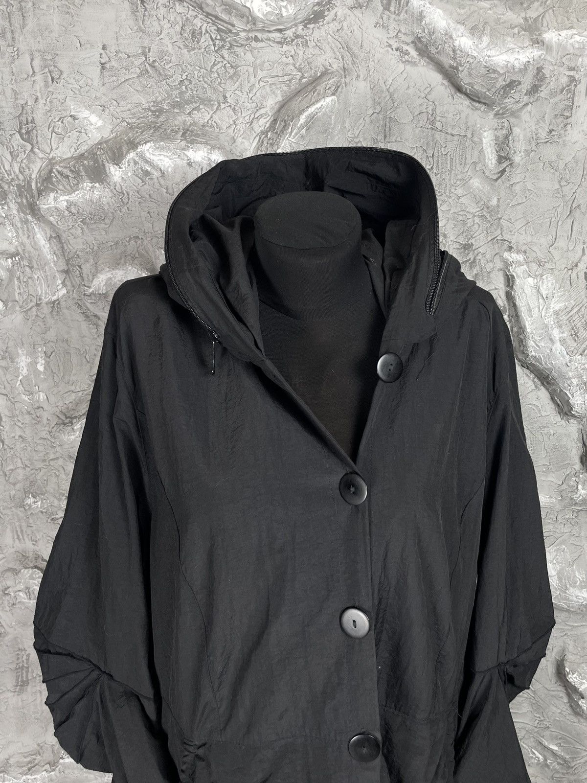 Japanese Brand × Junya Watanabe × Le Grande Bleu (L.G.B.) Vintage Nylon Coat Huge Hood Yohji Issey Miyake Archive Vibe Size US M / EU 48-50 / 2 - 19 Thumbnail