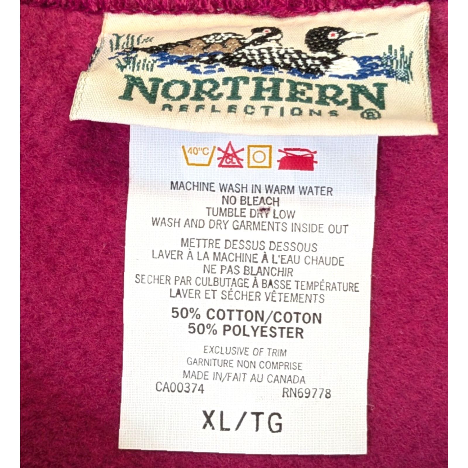Northern Reflections VINTAGE Northern Reflections XL Red Womens Leaves Berries Pullover Sweatshirt Size XL / US 12-14 / IT 48-50 - 2 Thumbnail