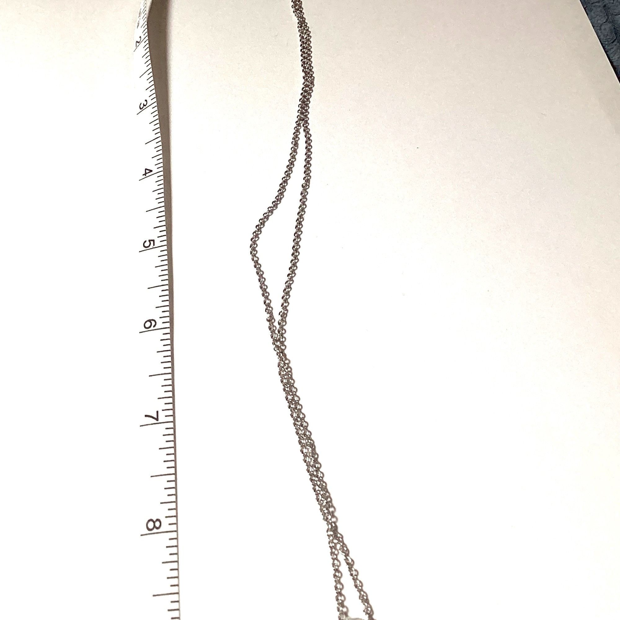Other Sterling Silver Chain Necklace With Teardrop Amethyst Pendan Size ONE SIZE - 3 Thumbnail