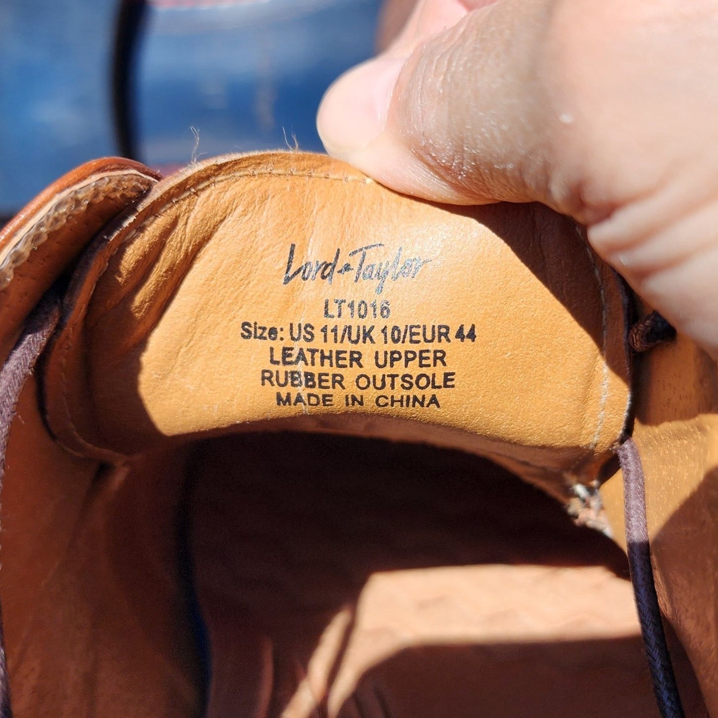 Lord & Taylor Lord & Taylor Lafayette Leather Wingtip Oxfords 11 Size US 11 / EU 44 - 5 Thumbnail