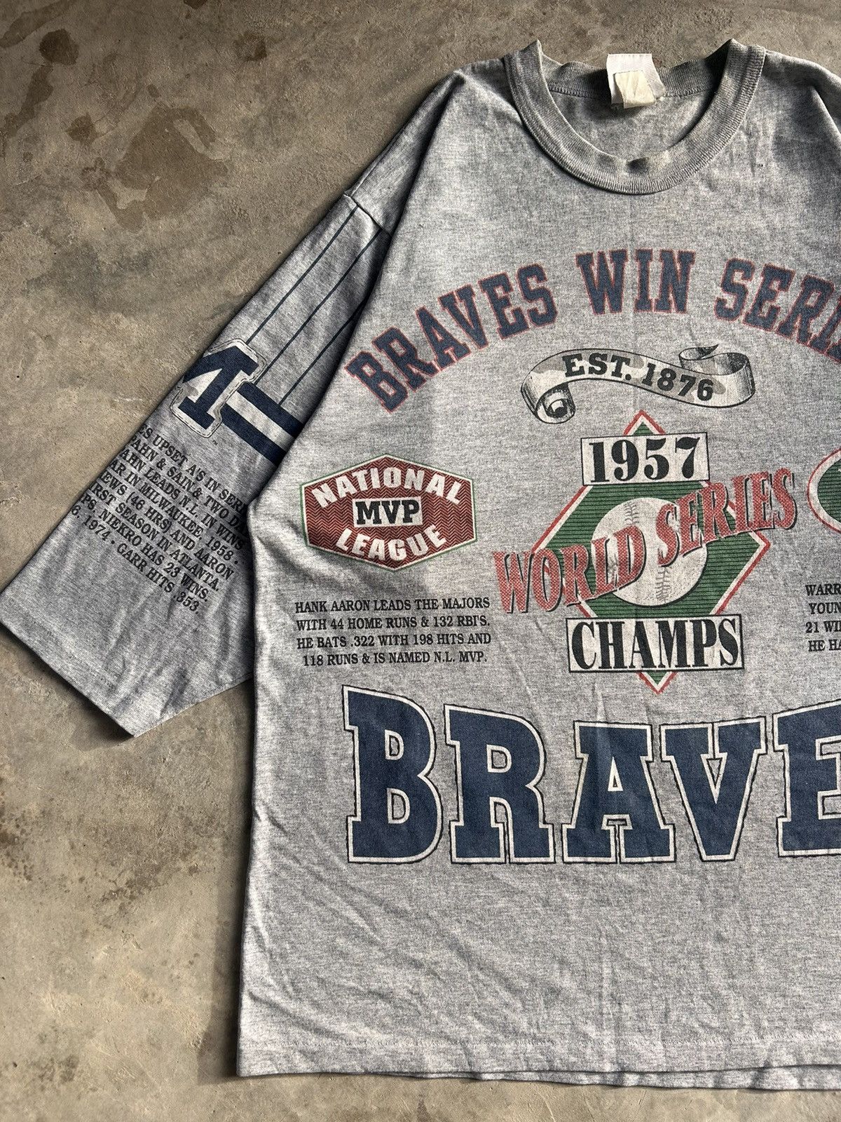 MLB Vintage Long Gone Atlanta Braves Baseball Size US XL / EU 56 / 4 - 3 Thumbnail