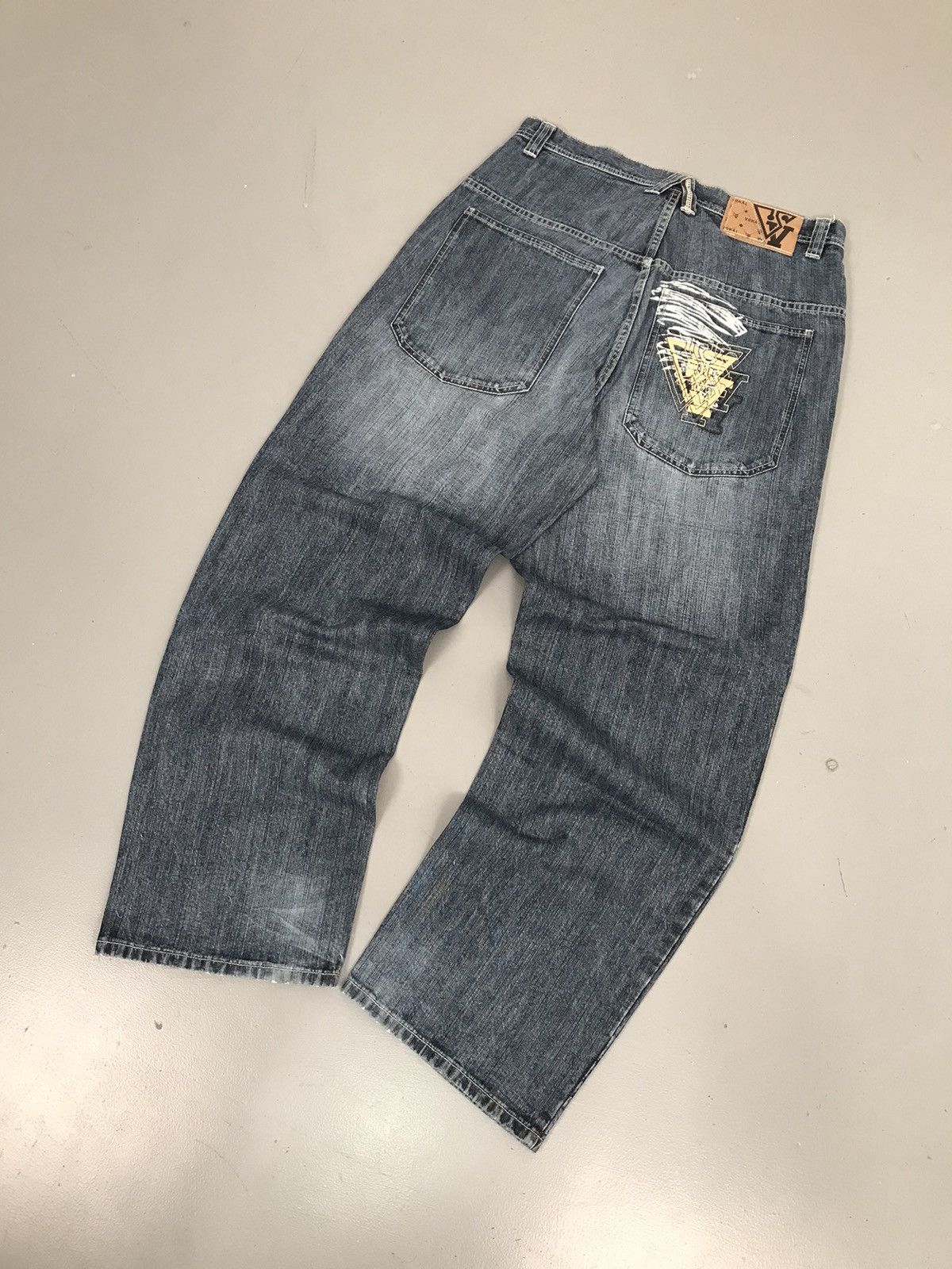 JNCO × Southpole × Vintage Vintage vokal spell out embroidered denim Size US 36 / EU 52 - 10 Thumbnail