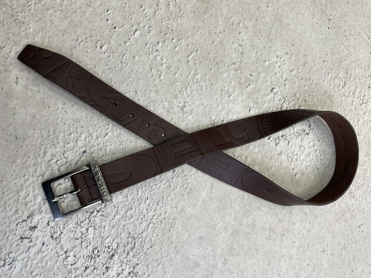 Diesel × Japanese Brand Vintage Diesel Belt Y2K Rhinestones Punk Leather japanese Size ONE SIZE - 2 Thumbnail