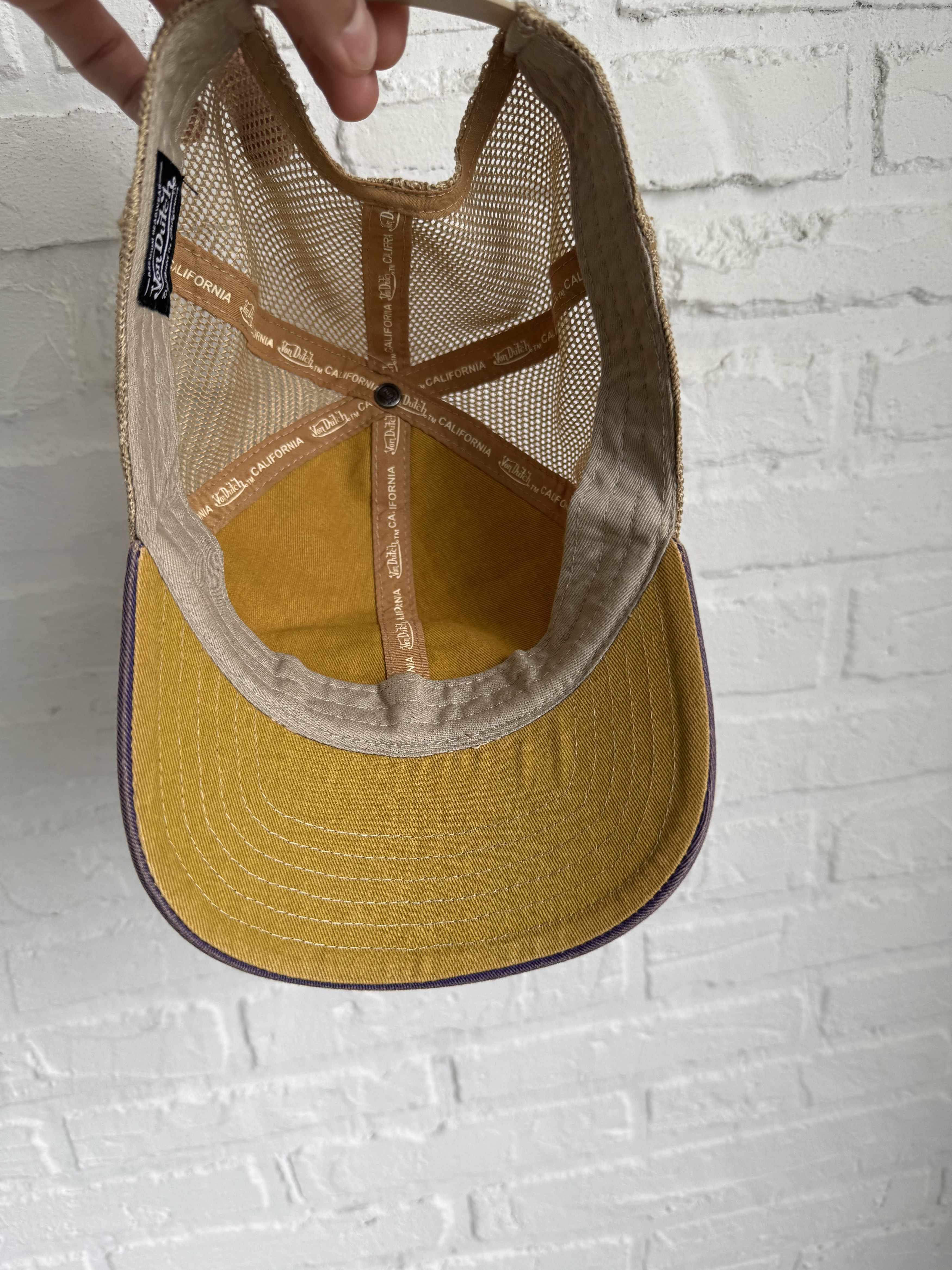 Von Dutch Von Dutch California mac4 yellow purple cap y2k Size ONE SIZE - 4 Thumbnail