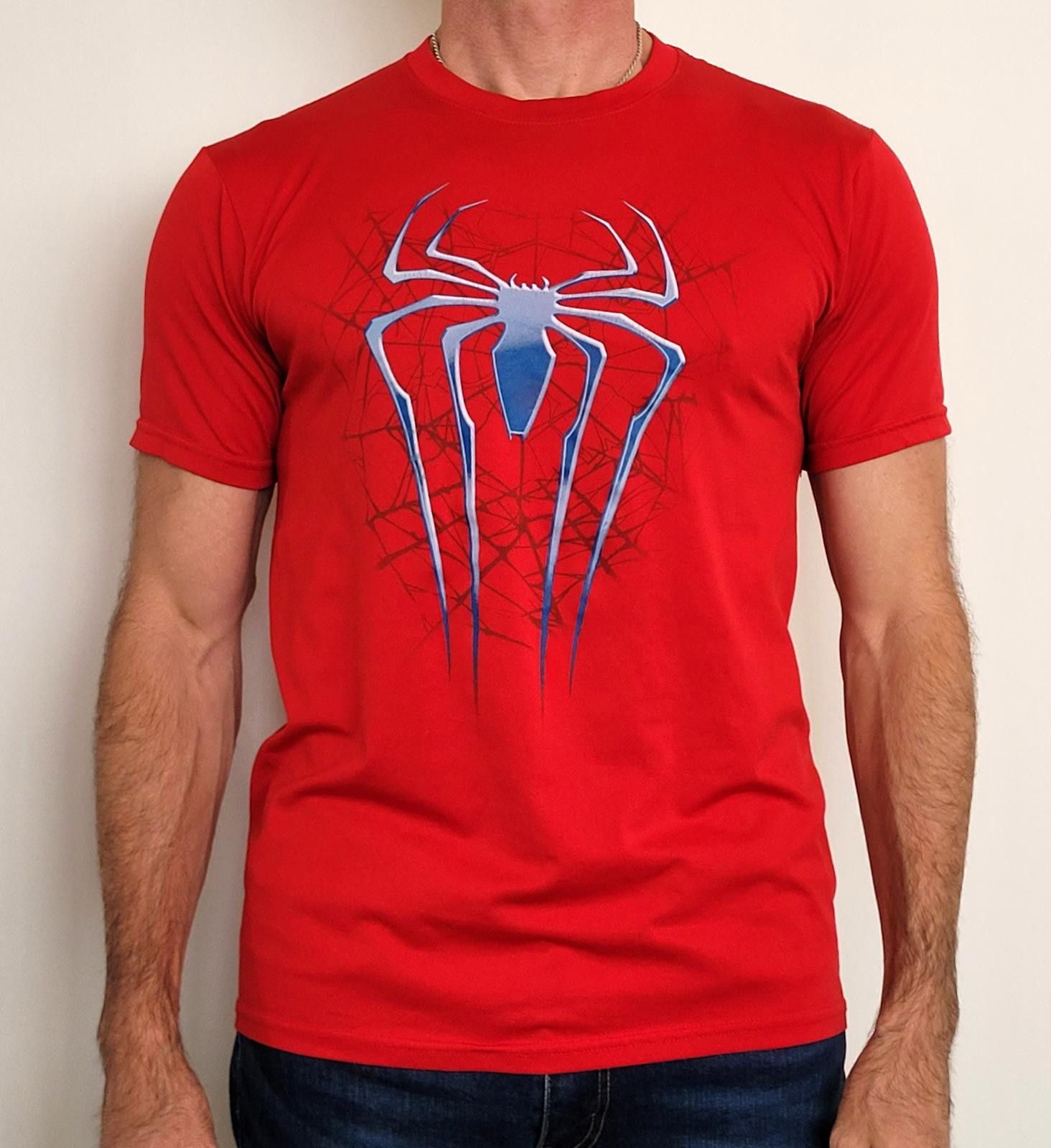 Marvel Comics Marvel Spider-Man Red Graphic T-Shirt MD 38/40 Mad Engine Size US M / EU 48-50 / 2 - 1 Thumbnail