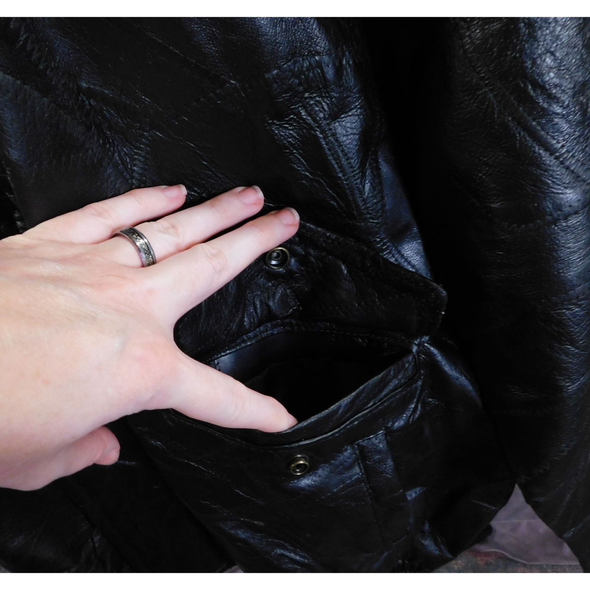 Other Vintage Napoline Leather Outfitters Genuine Leather Jacket N Size US XXL / EU 58 / 5 - 3 Thumbnail