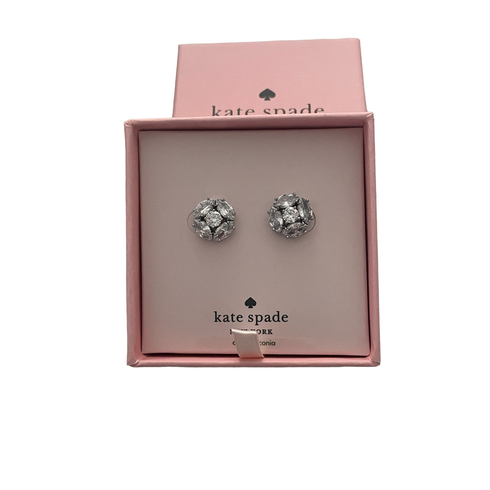 Kate Spade Kate Spade color silver & Clear Crystals Stud Earrings Size ONE SIZE - 2 Thumbnail