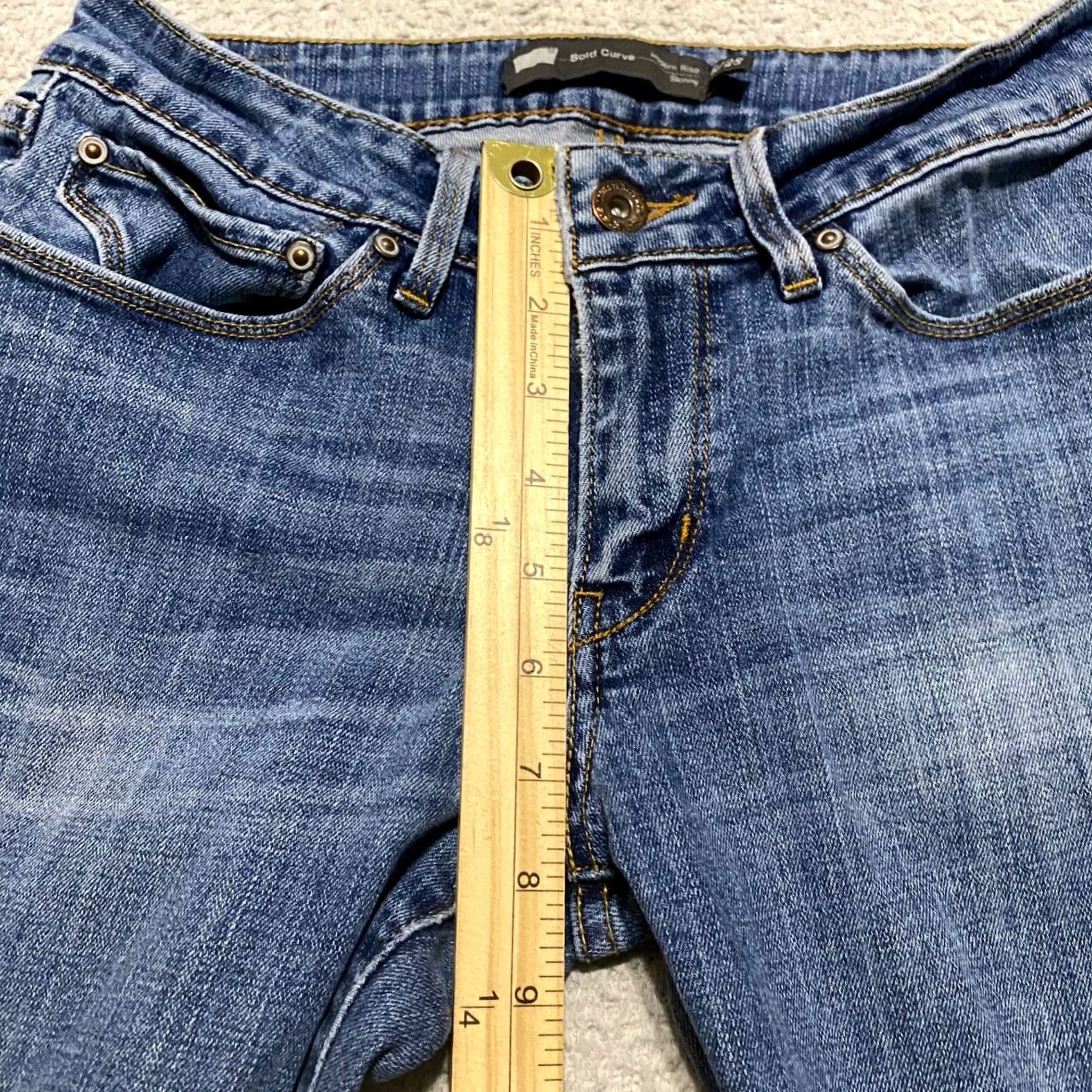 Levi's Levi's Jeans Blue Denim Medium Wash Low Rise Skinny 28 Regular Womens Pants 5-Pocket Design Stretch Size 28" / US 6 / IT 42 - 7 Thumbnail