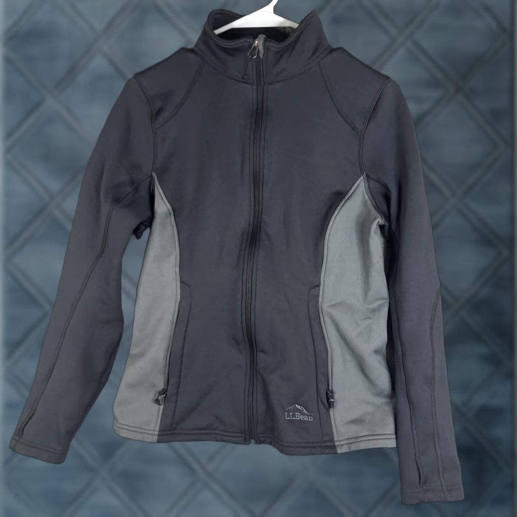 Vintage L.L.Bean Jacket Womens Small Black Gray Softshell Full Zip Fleece Lined Outdoor Size S / US 4 / IT 40 - 1 Thumbnail