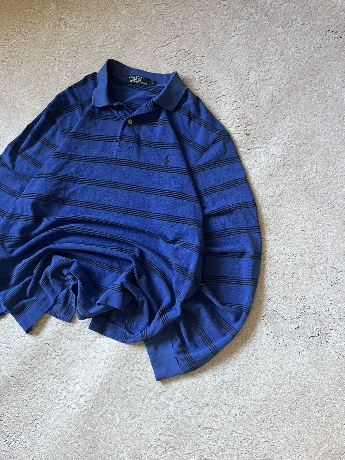Polo Ralph Lauren Polo Ralph Lauren Vintage Y2K Striped Rugby Polo 00s Size US L / EU 52-54 / 3 - 3 Thumbnail