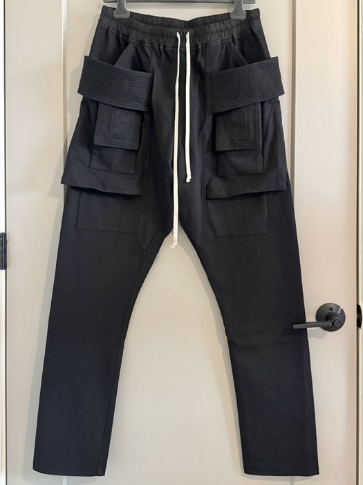 Rick Owens Creatch Cargo Drawstring Pants Black Size M | Grailed