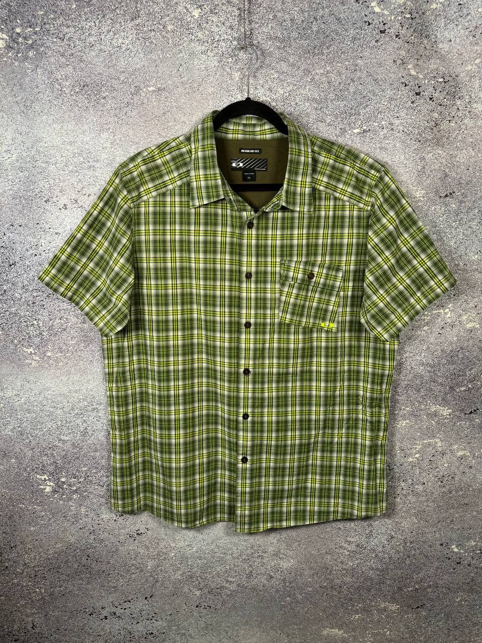 Oakley Vintage Oakley Plaid Check Green Shirt Button XL Size Size US XL / EU 56 / 4 - 1 Thumbnail