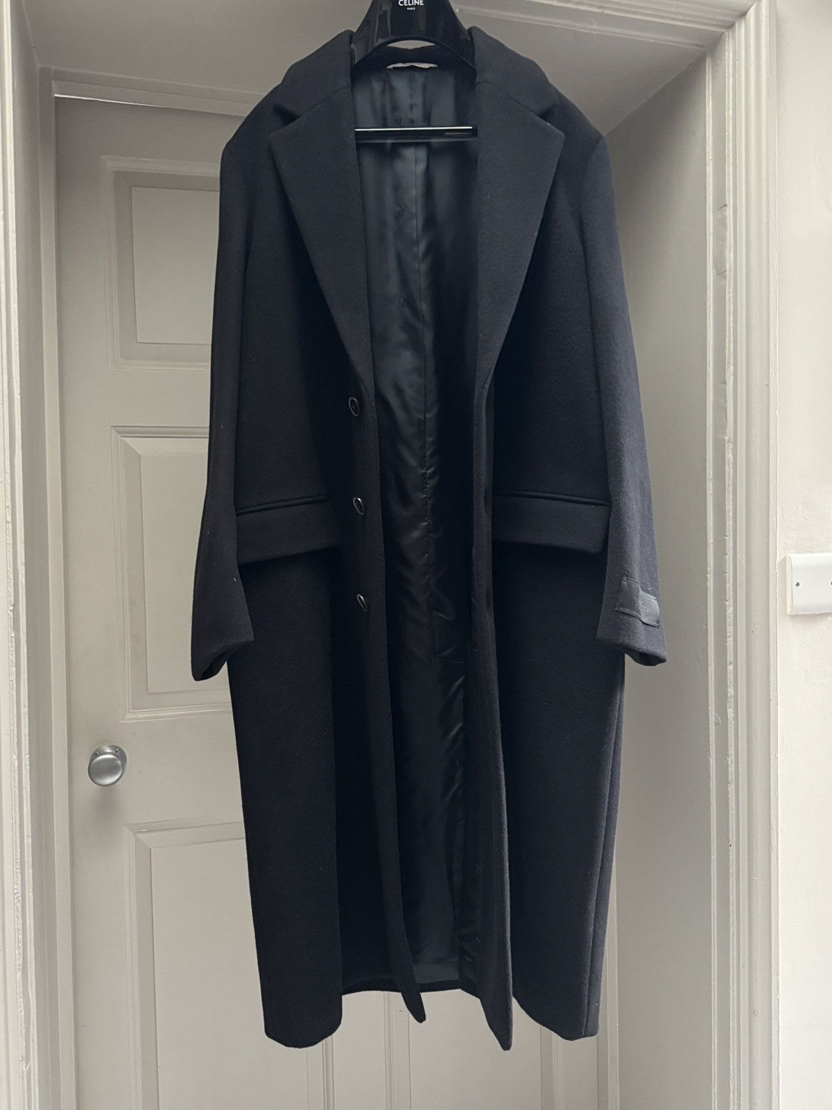 Valentino NEW Men’s Valentino Black Wool Coat IT 50 Size US M / EU 48-50 / 2 - 4 Thumbnail