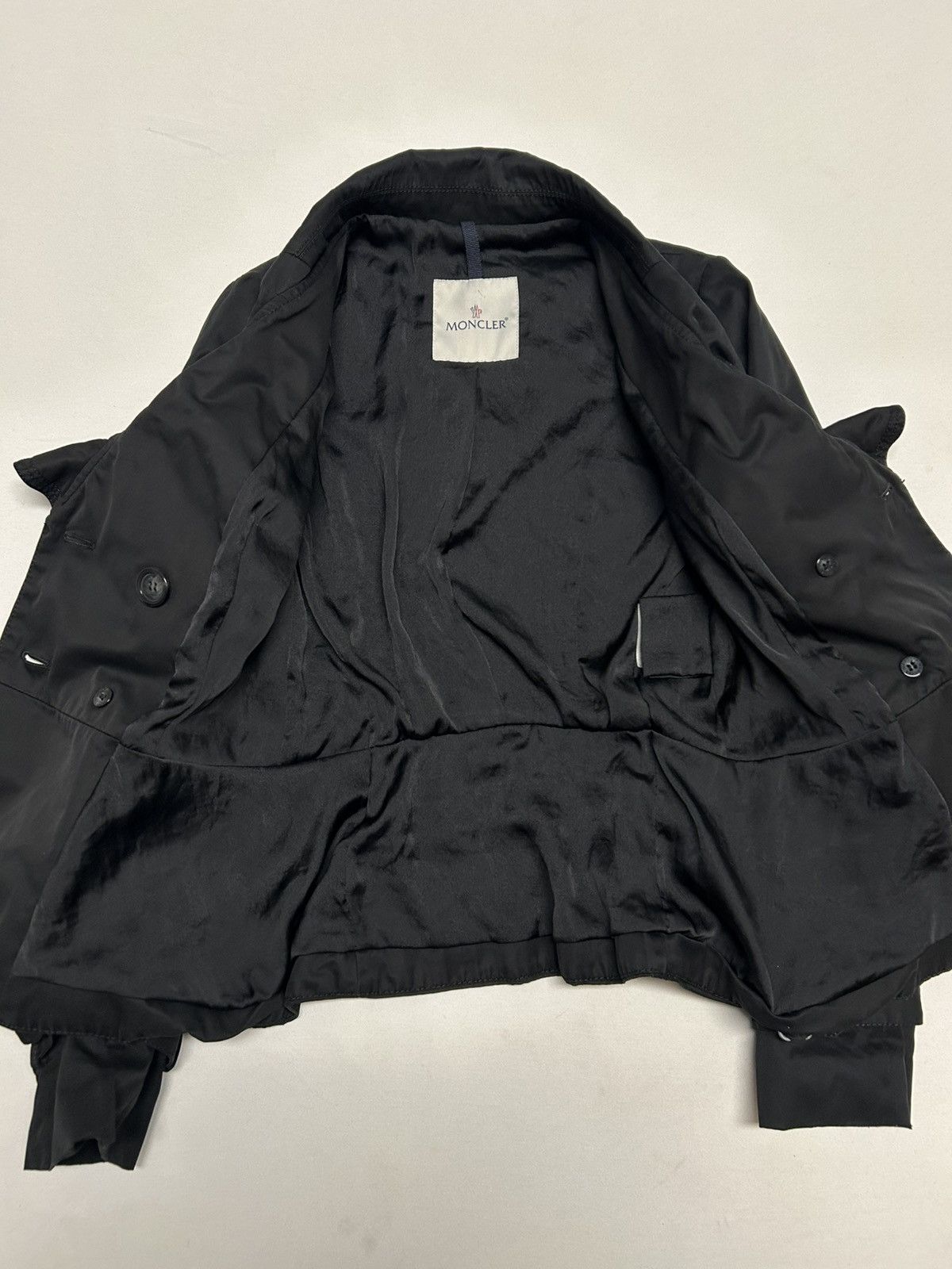 Moncler 2009 Marquise Asymmetric Trench Blazer Jacket Size US XS / EU 42 / 0 - 4 Thumbnail