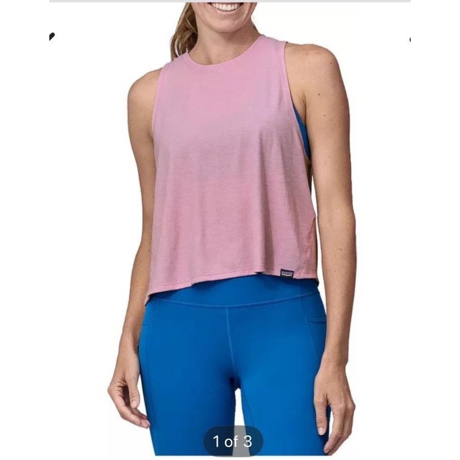 Patagonia Patagonia Women's Capilene Cool Trail Cropped Tank Top Size L / US 10 / IT 46 - 1 Thumbnail