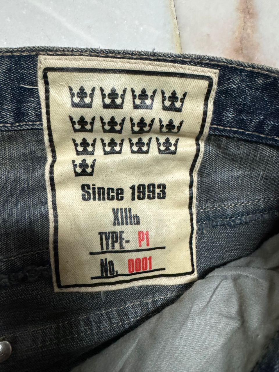 Undercover INSANE💥XIIIth TYPE-P1 RARE DENIM CARGO 3D POCKET SPLIT Size US 33 - 20 Thumbnail