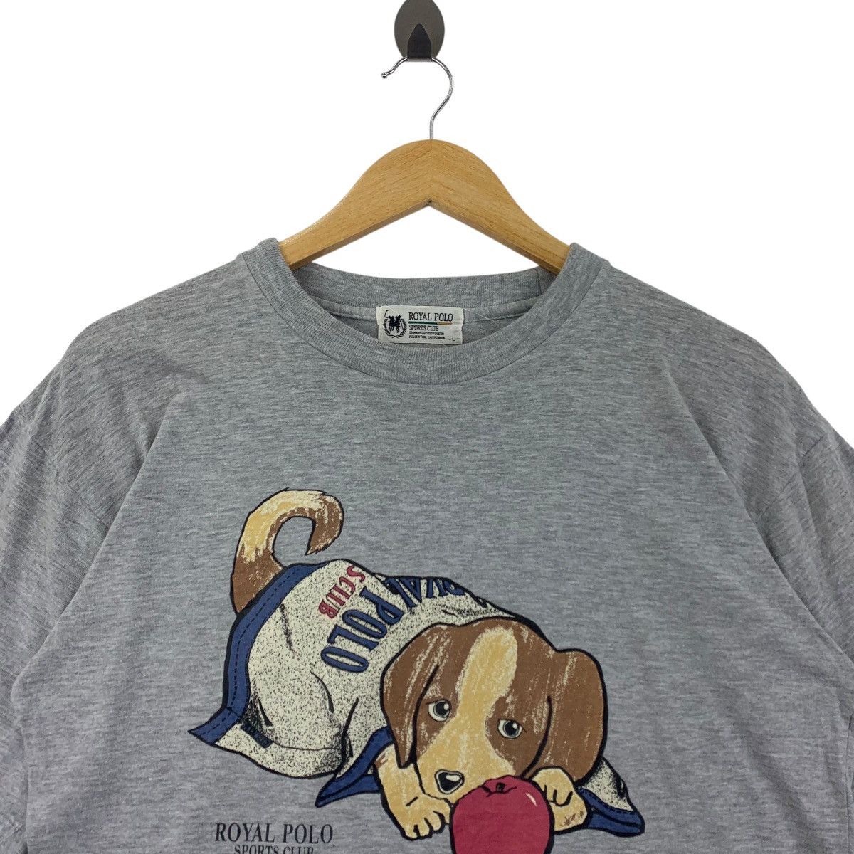 Japanese Brand Vintage ROYAL POLO dog printed tee Size US L / EU 52-54 / 3 - 2 Thumbnail