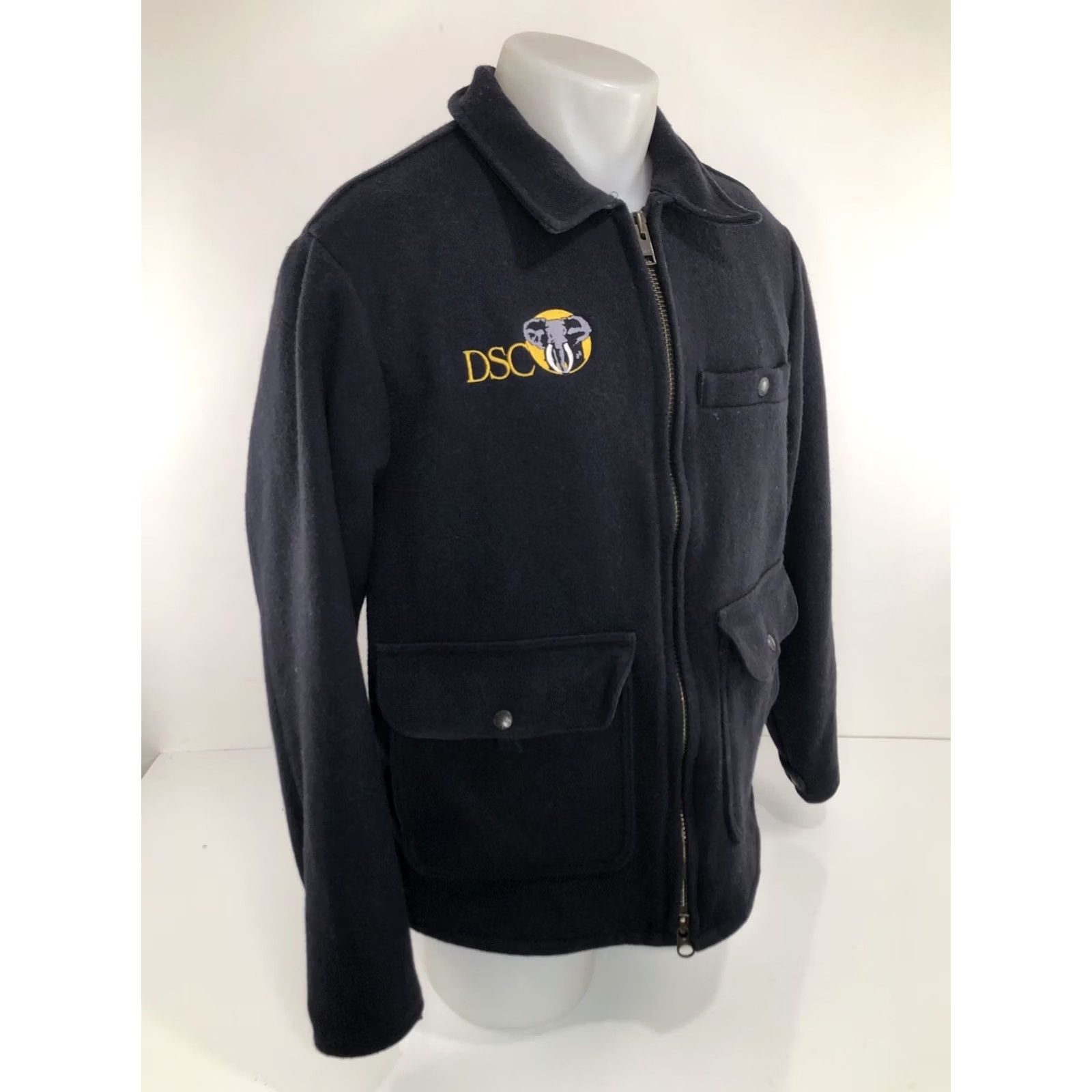 Filson Filson Jacket / Men's Wool Outer Shell M Black DSG Elephant Safari Rare C.C. Dallas Club DSC Virgin Wool M/L Jacket Size US L / EU 52-54 / 3 - 4 Thumbnail