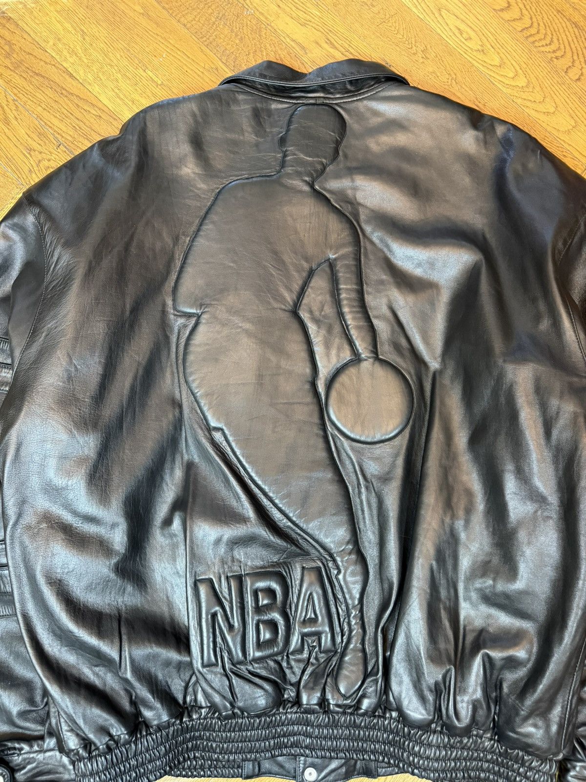 Jeff Hamilton Vintage Jeff Hamilton x NBA conference leather jacket Size US XXL / EU 58 / 5 - 10 Thumbnail