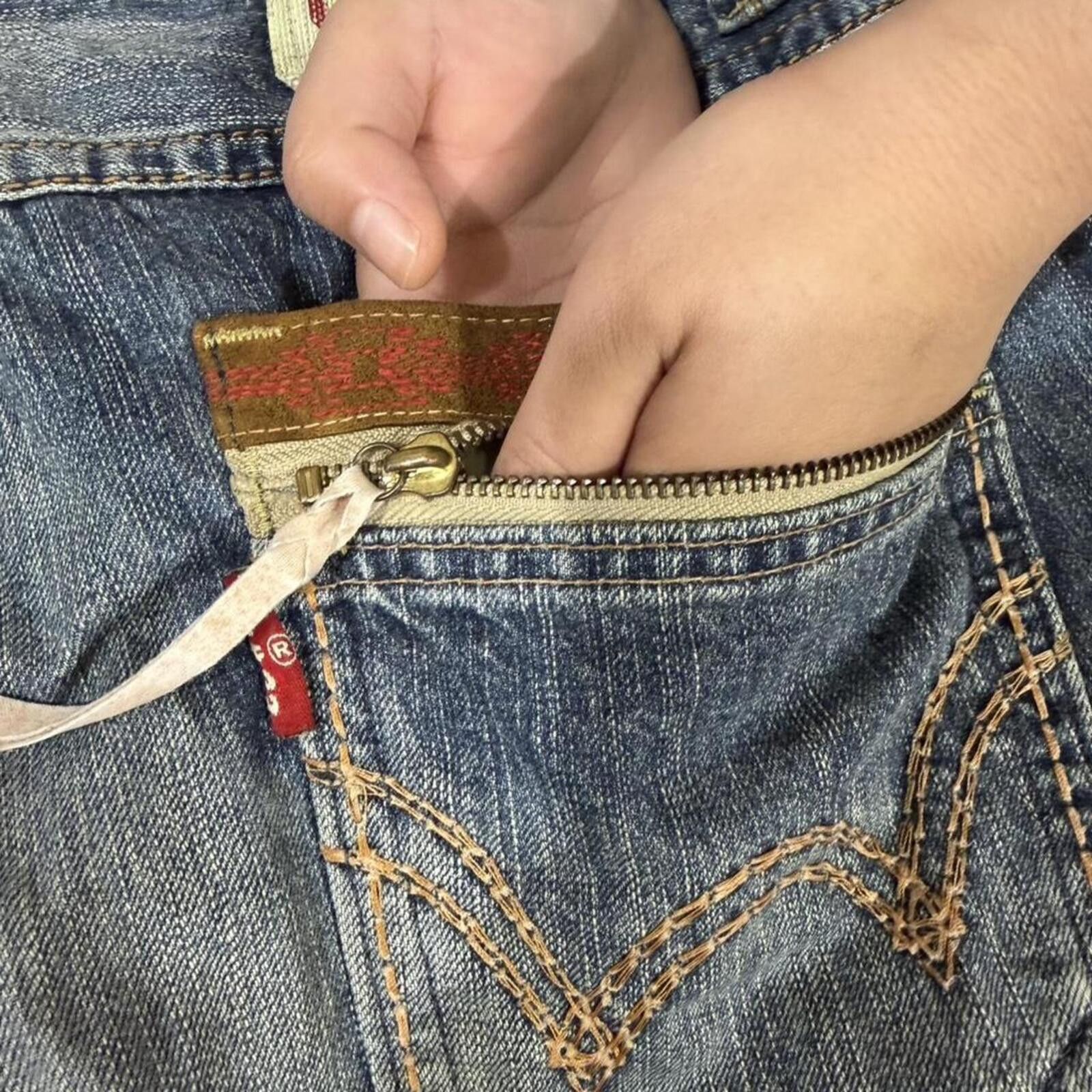 Edwin Exclusive Vintage EDWIN denim jeans signature logo design Size US 34 / EU 50 - 4 Thumbnail