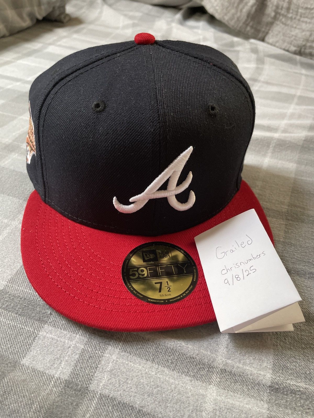 Hat Club Hat Club Manolo Atlanta Braves 7 1/2 Fitted Hat (Brown Brim) Size ONE SIZE - 1 Thumbnail