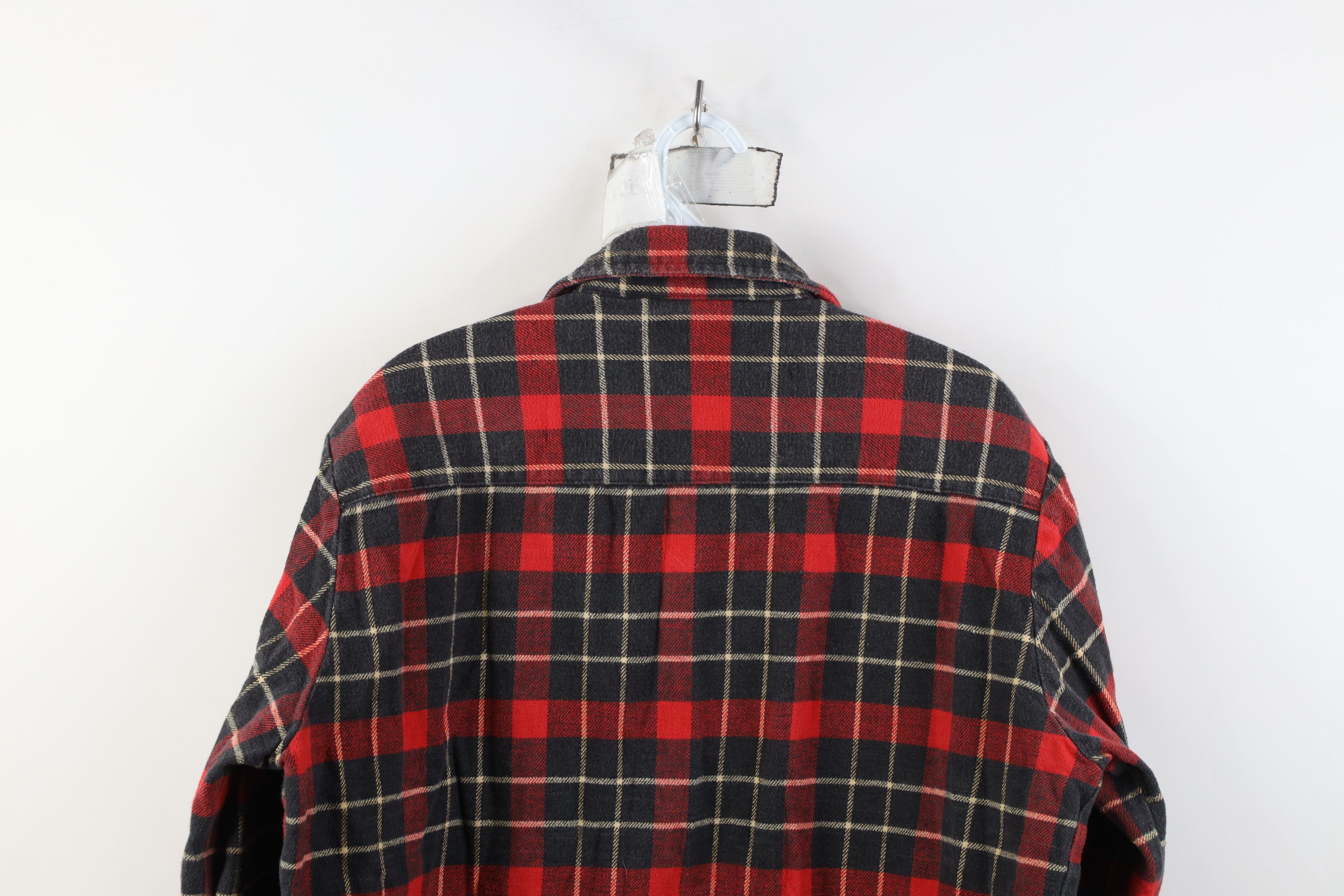Dickies Vintage 90s Dickies Flannel Collared Button Shirt Plaid Size US L / EU 52-54 / 3 - 10 Thumbnail