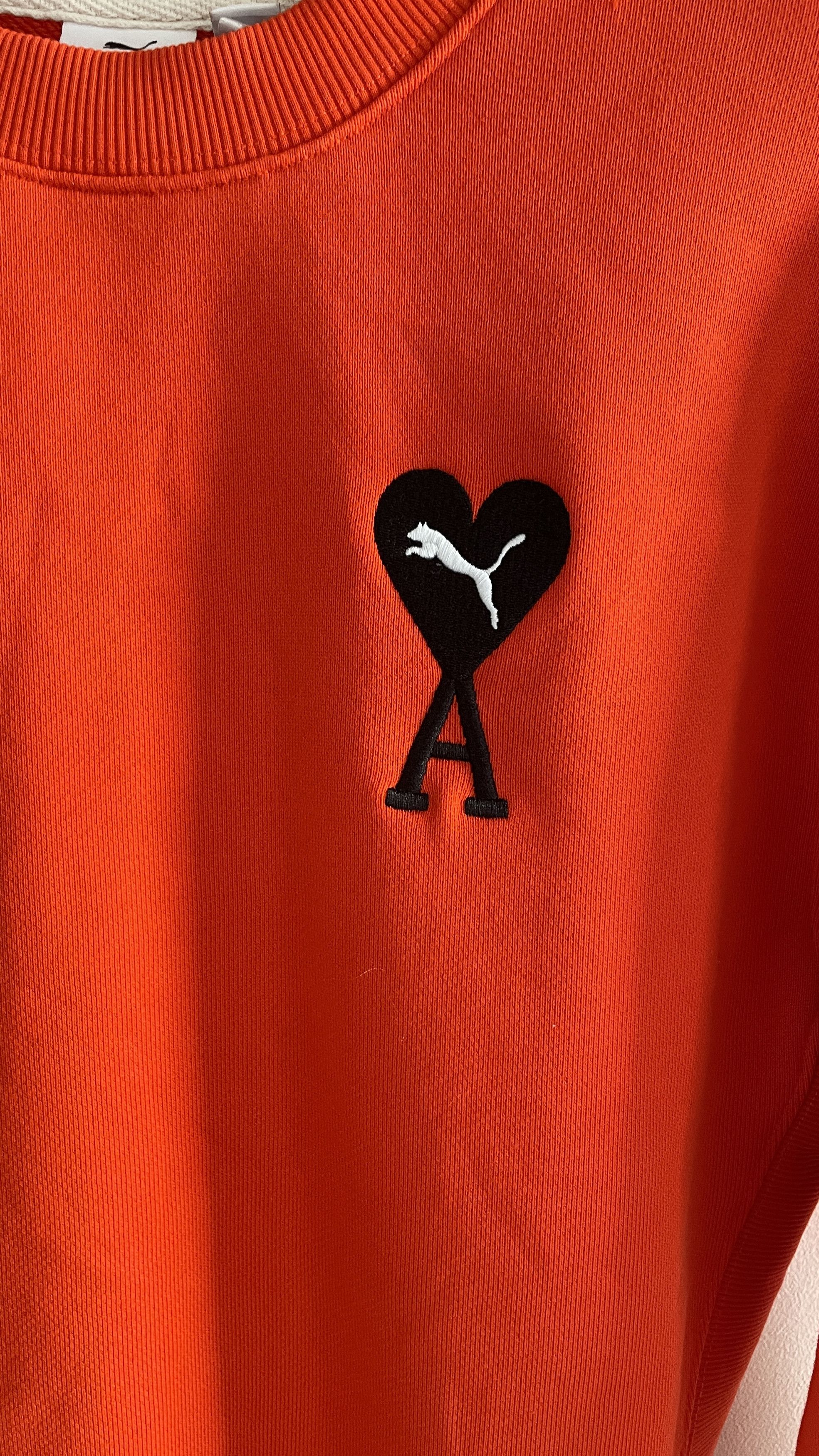 Puma ORANGE SWEAT-SHIRT PUMA AMI PARIS (XS) Size XS / US 0-2 / IT 36-38 - 2 Thumbnail