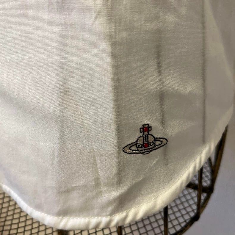 Vivienne Westwood Vivienne Westwood Cutout heart short-sleeve white shirt Size S / US 4 / IT 40 - 4 Thumbnail