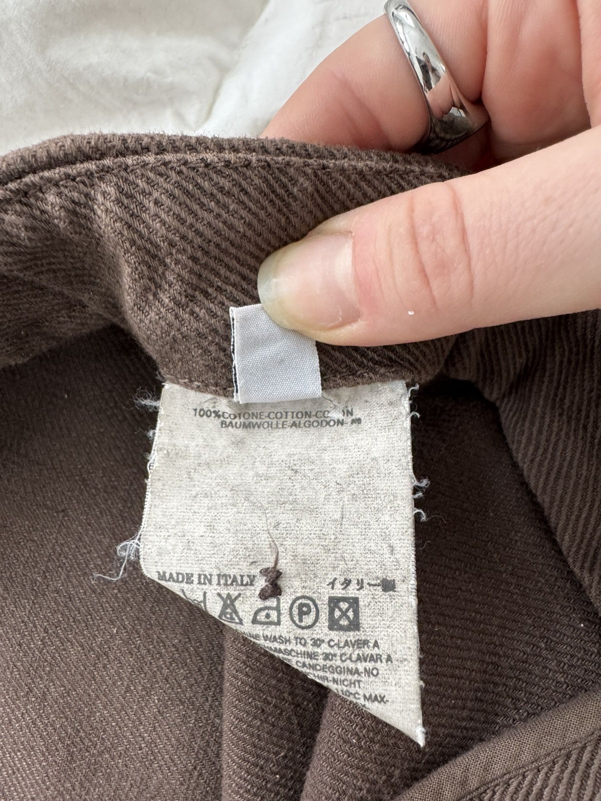 Maison Margiela Maison Margiela Brown Cotton Pants Size US 30 / EU 46 - 4 Thumbnail
